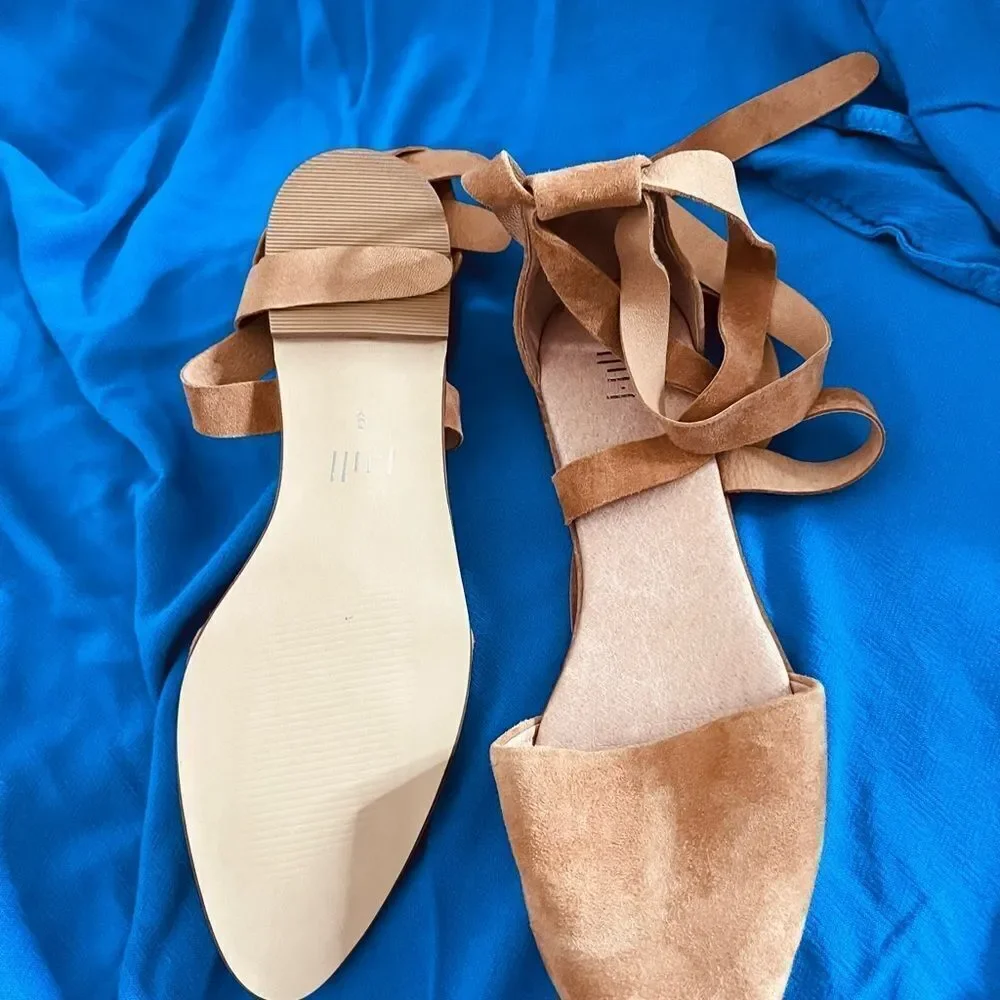 J. Jill‎ Gray D’orsay Suede Lace-up Flats